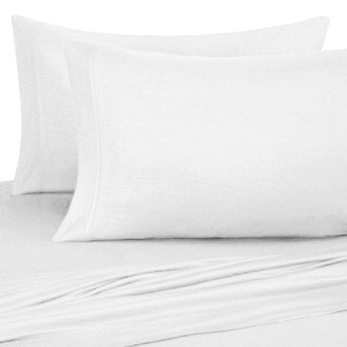 DESTINY CRESCENT BED طقم ملاءات جيرسي قطن 100% طويل جدًا من Hospital Twin - ناعم ومريح - من Crescent Bedding -Twin XL أبيض - Image 3